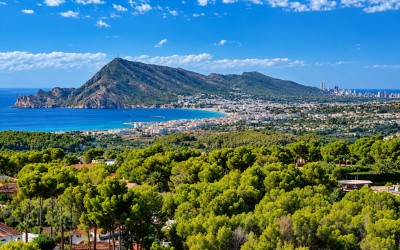 Дуплекс-пентхаус с панорамным видом на море в Altea La Vella